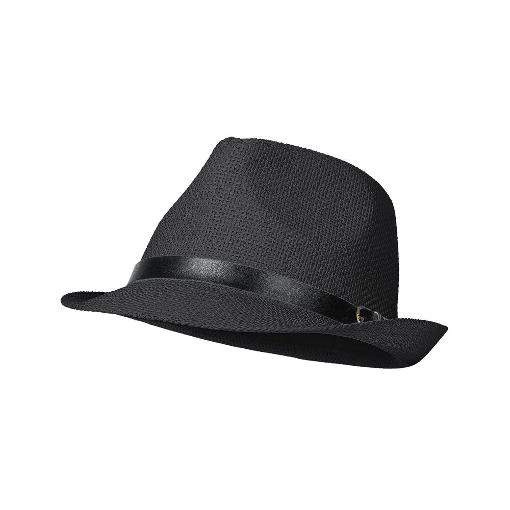 5073 Straw Fedora Hat Short Brim Panama Trilby Hat Sun Summer Beach Hat